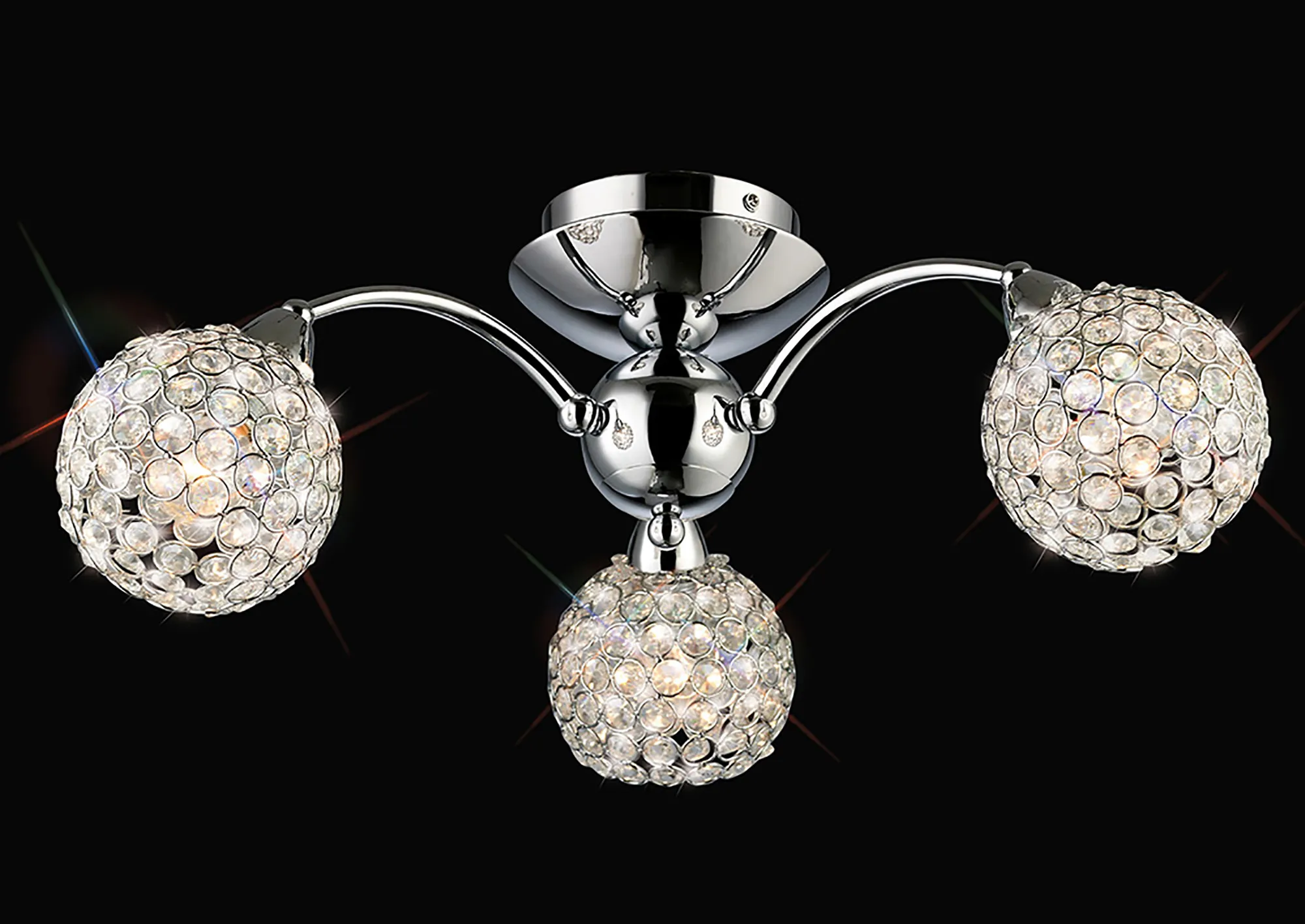 IL70052  Escado Crystal Ceiling 3 Light